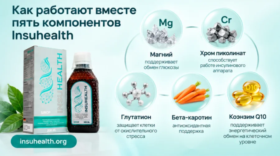 Insuhealth — пять компонентов формулы сиропа